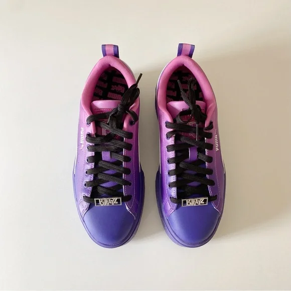 Puma X Bratz Mayze Leather Platform Sneakers in Prism Violet-Spring Crocus NIB - Picture 4 of 13